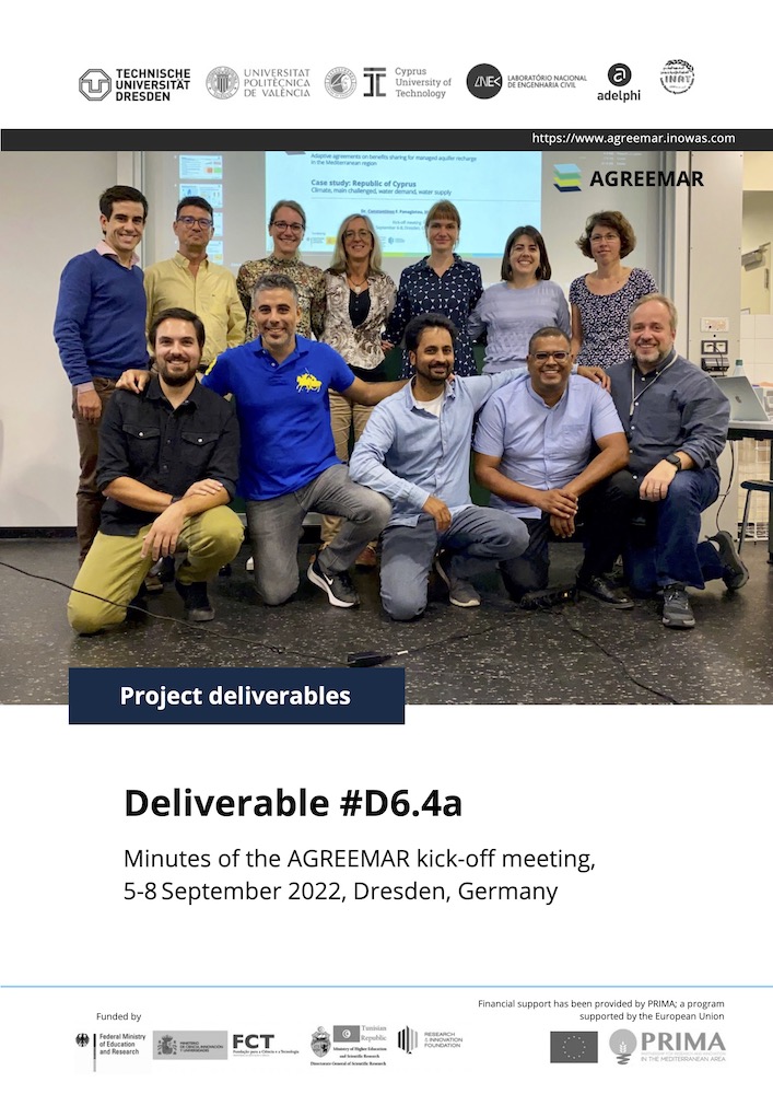 AGREEMAR Deliverale D6.4.a Minutes of kick-off meeting in Dresden